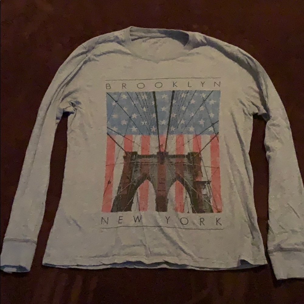 Aeropostale Heather Grey graphic Long sleeve